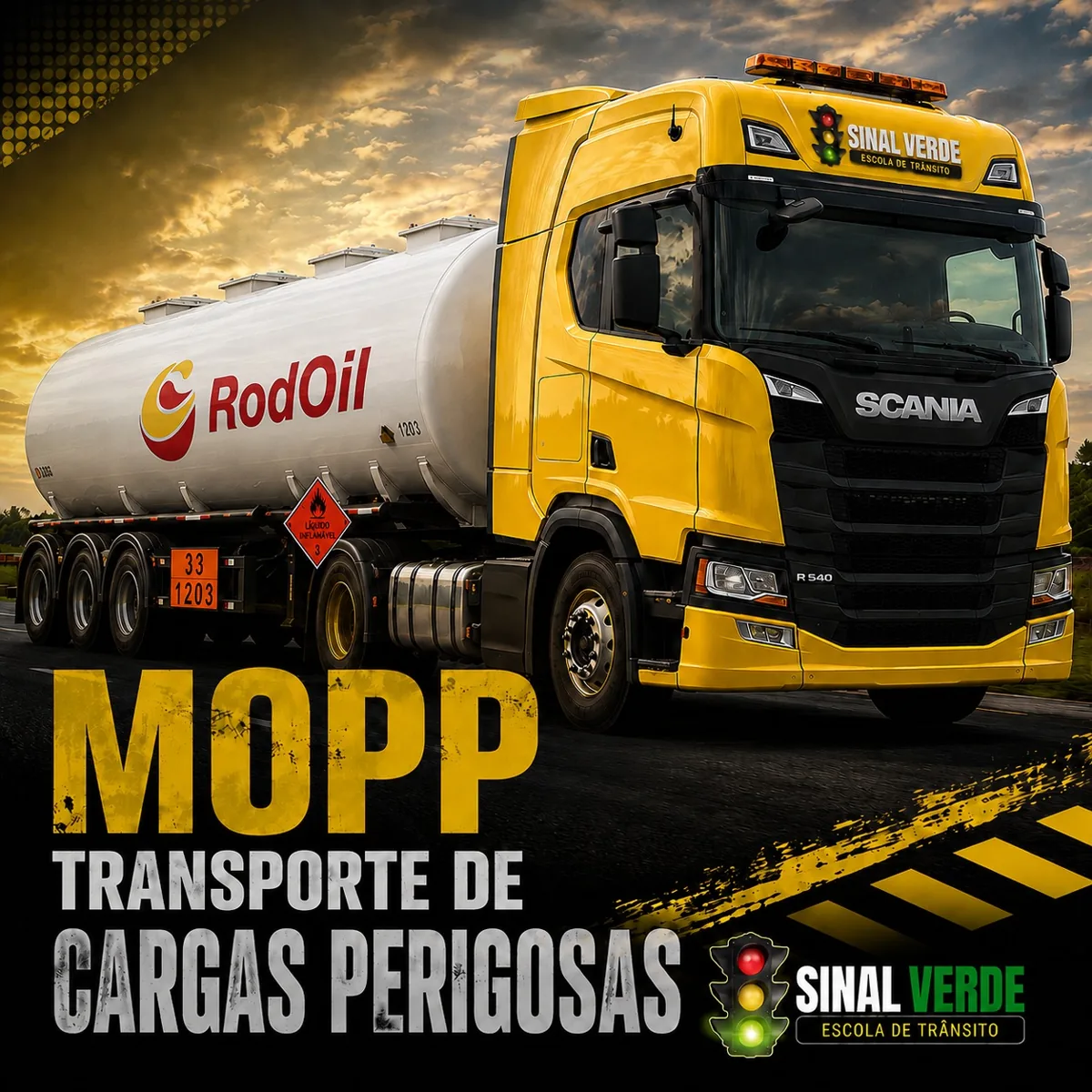 Motorista profissional com equipamentos de segurança ao lado de caminhão-tanque em pátio industrial